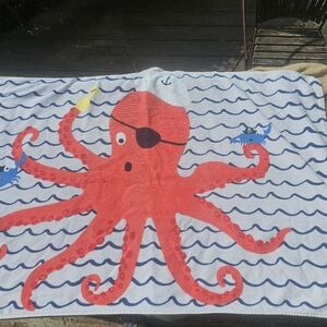 Pottery Barn Kids Hooded Beach Towel.  Octopus.